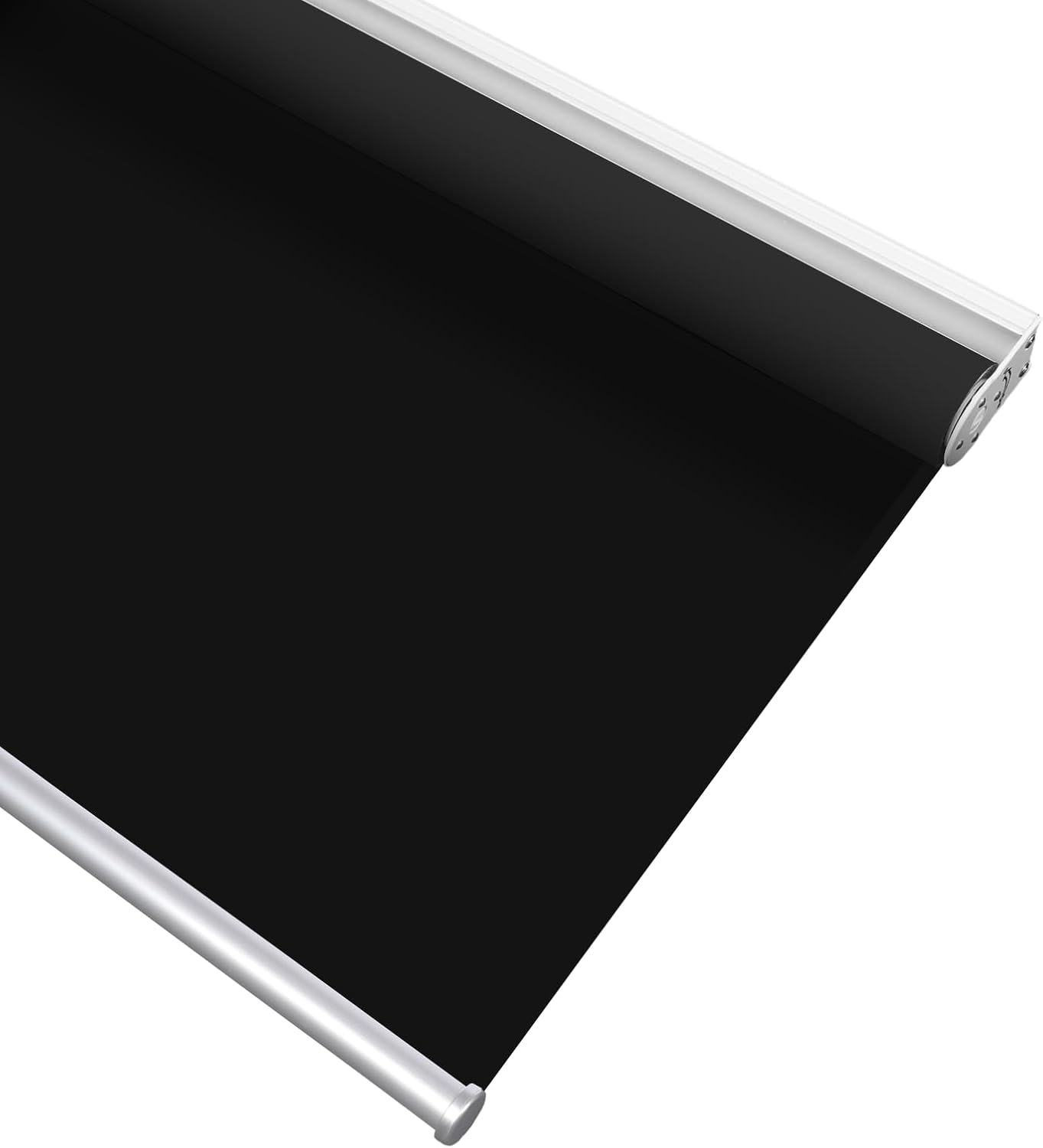 100% Blackout Cordless Roller Window Shades, Window Blinds with Thermal Insulated, UV Protection Waterproof Fabric, roll up and Down Blinds for Home and Office (Black - 23" W x 73" H)