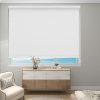 Custom Roller Shades for Indoor Windows, Corded Blackout Roller Blinds with Thermal Insulated, Room Darkening Blinds, Custom Blackout Blinds for Bedroom,Bathroom,Bedroom,Office,White