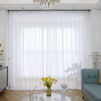 Sheer White Curtains 84 Inches Long Window 2 Panels Sheer Curtains 15 Colors Clear White Beige Grey Purple nk Size 63 72 95 108 145 Long Inch Bedroom Children Living Room Yard