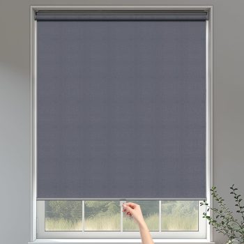 100% Blackout Roller Window Shades, 35" x 72"  Pull Down Shades for Windows with Thermal Insulated Waterproof Fabric, Roller Blinds for Indoor Windows, Office, Home, Deep Grey